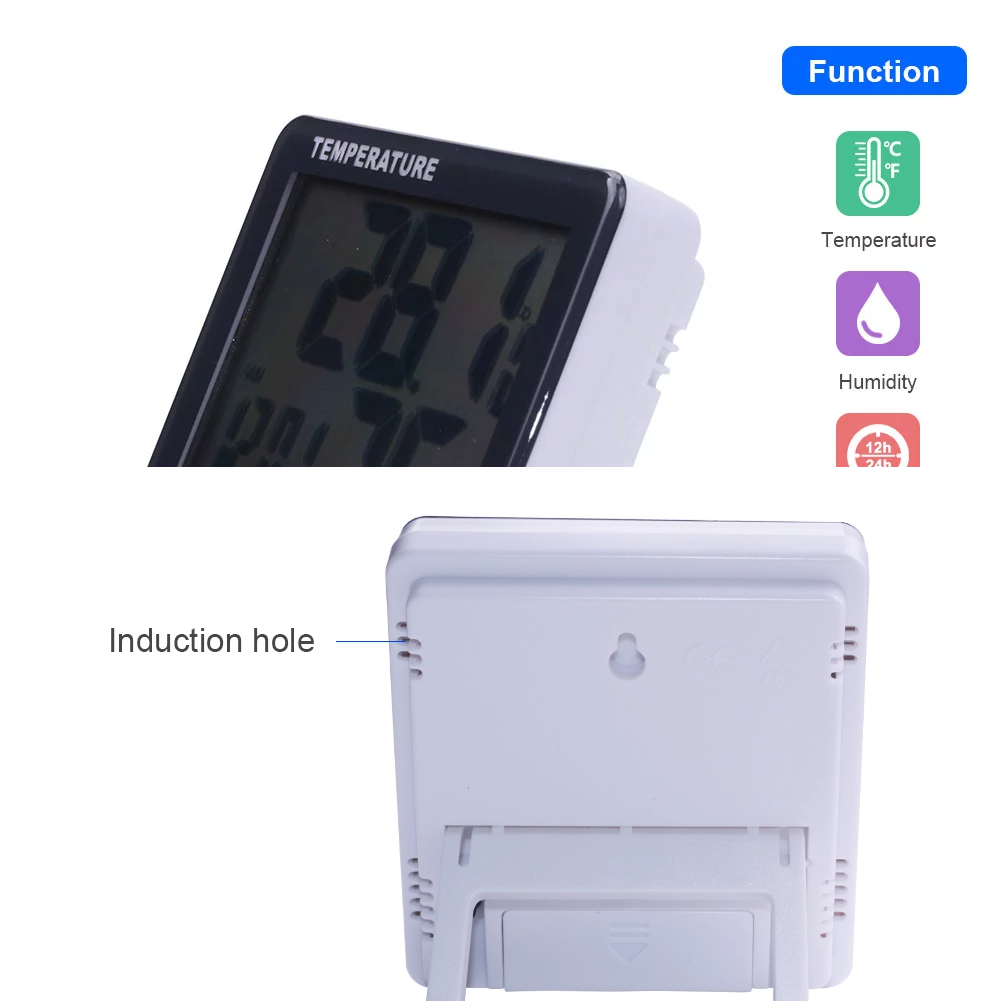 Digital Hygrometer Humidity Meter Room Humidity Thermometer HTC-1