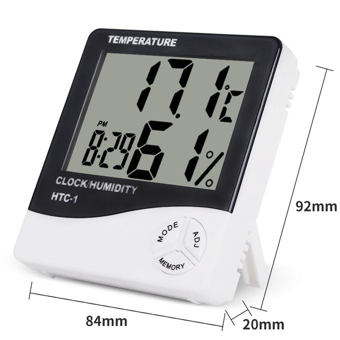 Digital Hygrometer Humidity Meter Room Humidity Thermometer HTC-1