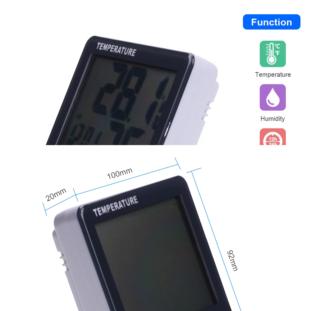 Digital Hygrometer Humidity Meter Room Humidity Thermometer HTC-1