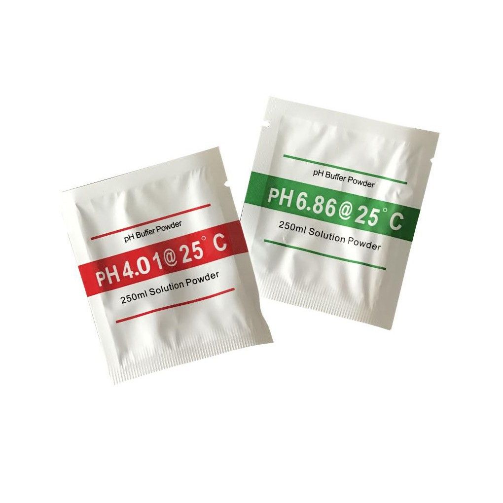 Individual 2 Pack PH Digital Meter Buffer Solution Powder For Precise Easy Calibration