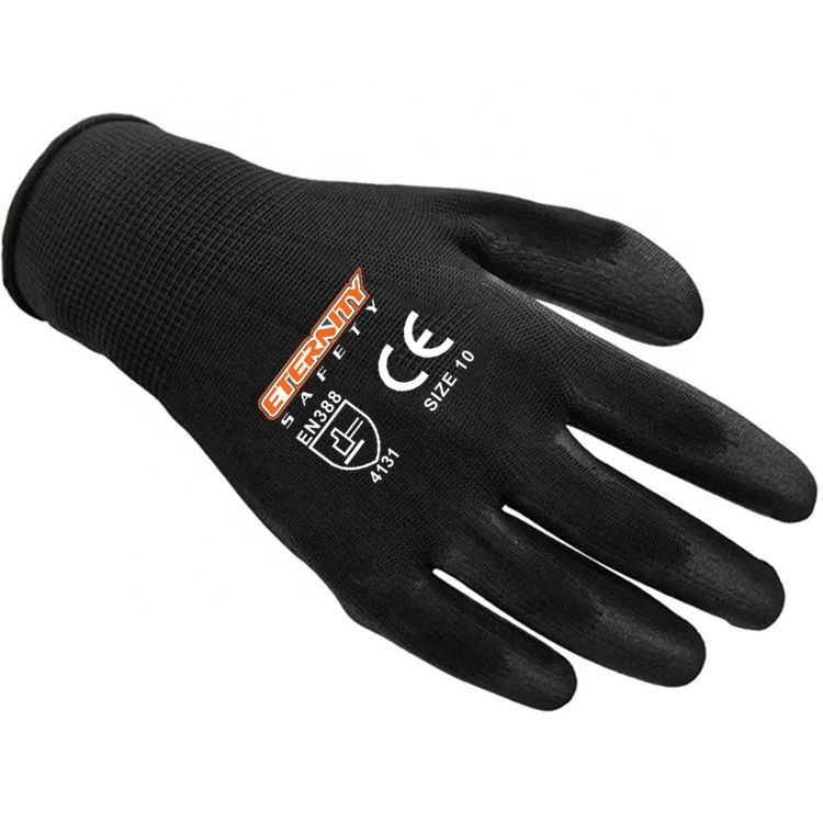 Polyester Garden Glove Factory Heavy Duty Grip Diamond Super Resistant