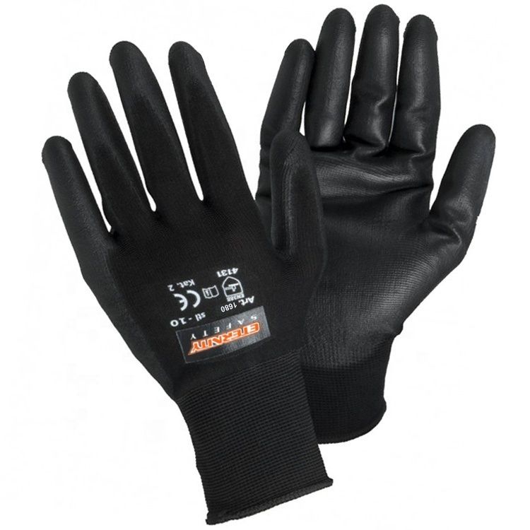 Polyester Garden Glove Factory Heavy Duty Grip Diamond Super Resistant