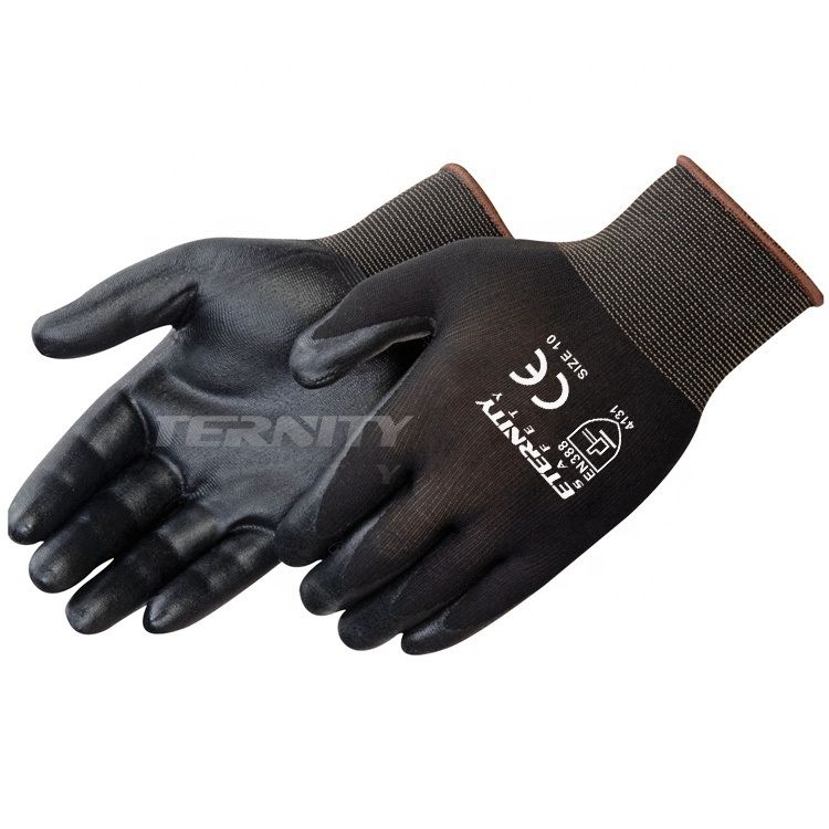 Polyester Garden Glove Factory Heavy Duty Grip Diamond Super Resistant