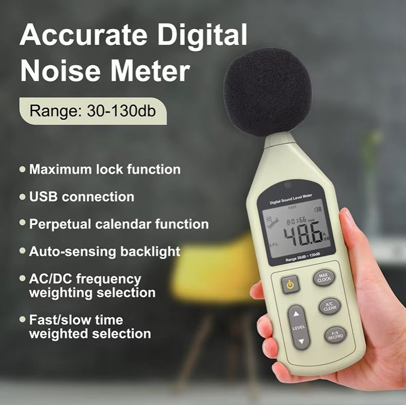 Professional Sound Level GM1357 Meter Audio Decibel Noise dB Meter