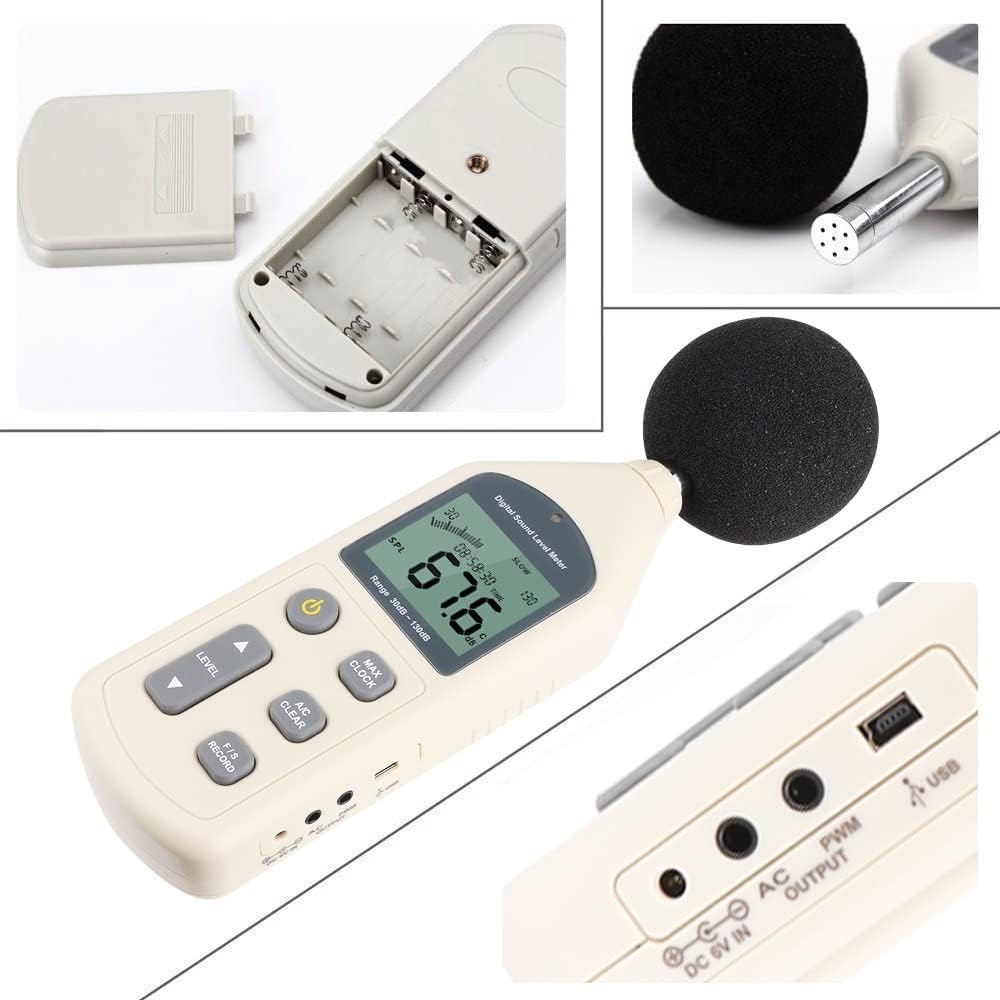 Professional Sound Level GM1357 Meter Audio Decibel Noise dB Meter