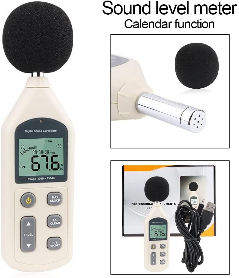 Professional Sound Level GM1357 Meter Audio Decibel Noise dB Meter