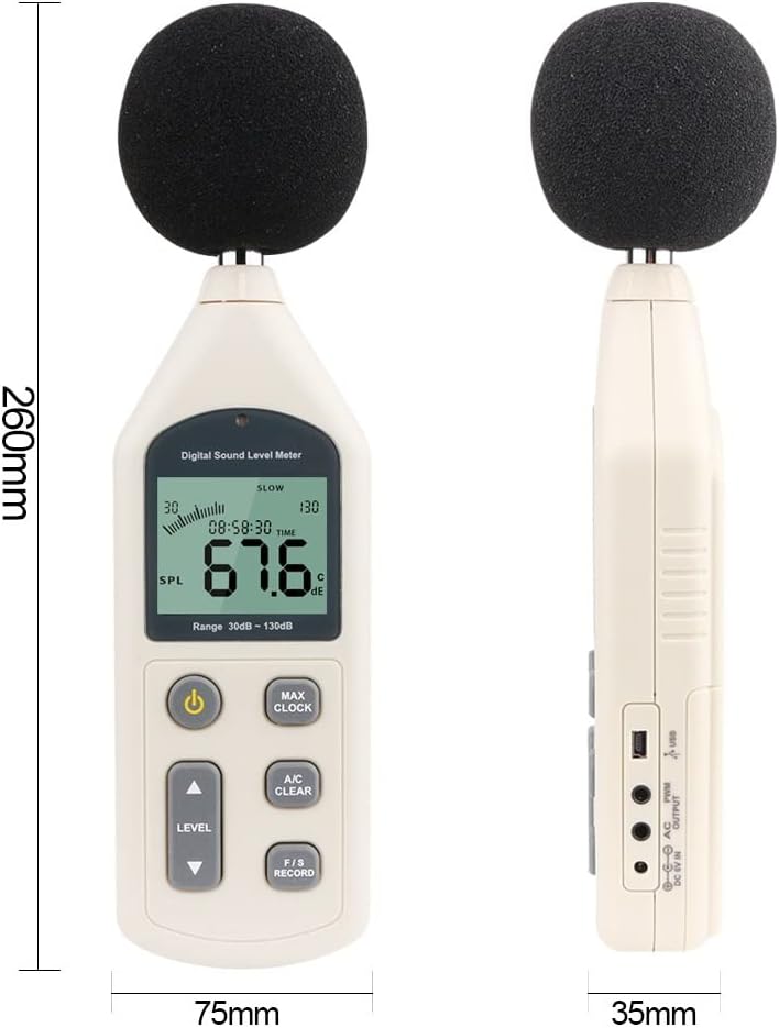 Professional Sound Level GM1357 Meter Audio Decibel Noise dB Meter