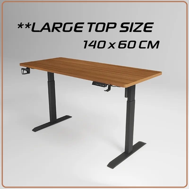 140cm x 60cm Electronic Stand Up Desk Table Office Furniture Modern Ergonomic Standing Frame Adjustable