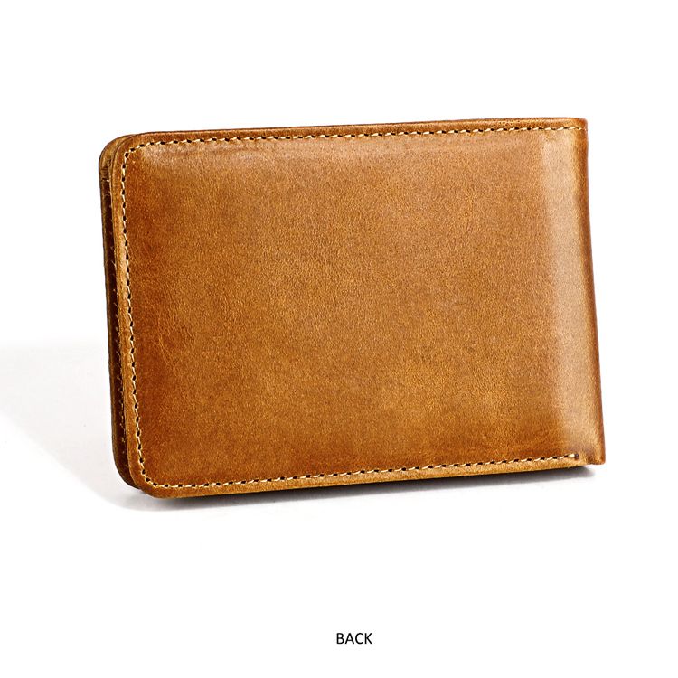 Men 100% Genuine Cow Leather Wallet Card RFID Purse BLACK or Brown