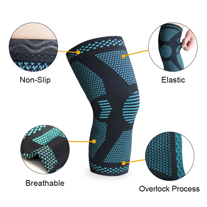 2 x pcs  - one PAIR - Knee Sleeve Compression Brace Support Wrap SMALL | MEDIUM | LARGE