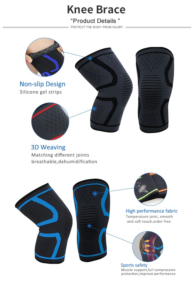2 x pcs  - one PAIR - Knee Sleeve Compression Brace Support Wrap SMALL | MEDIUM | LARGE