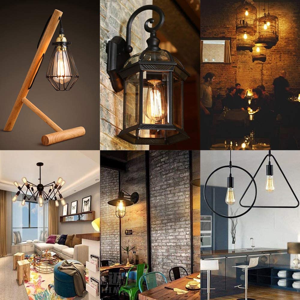 4W LED Filament Edison Amber Warm White Light Bulb B22 PIN Dimmable Tint Lamp E27 Screw