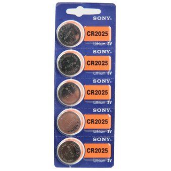 Cell 3V Lithium Battery 2/5/10 Sony CR2025 Cmos batteries
