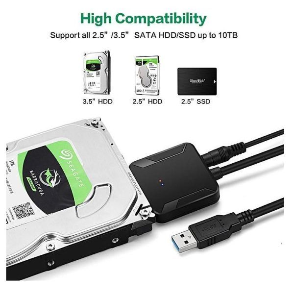 HDD SATA USB 3.0 – 2.5 3.5″ IDE Hard Drive Cable