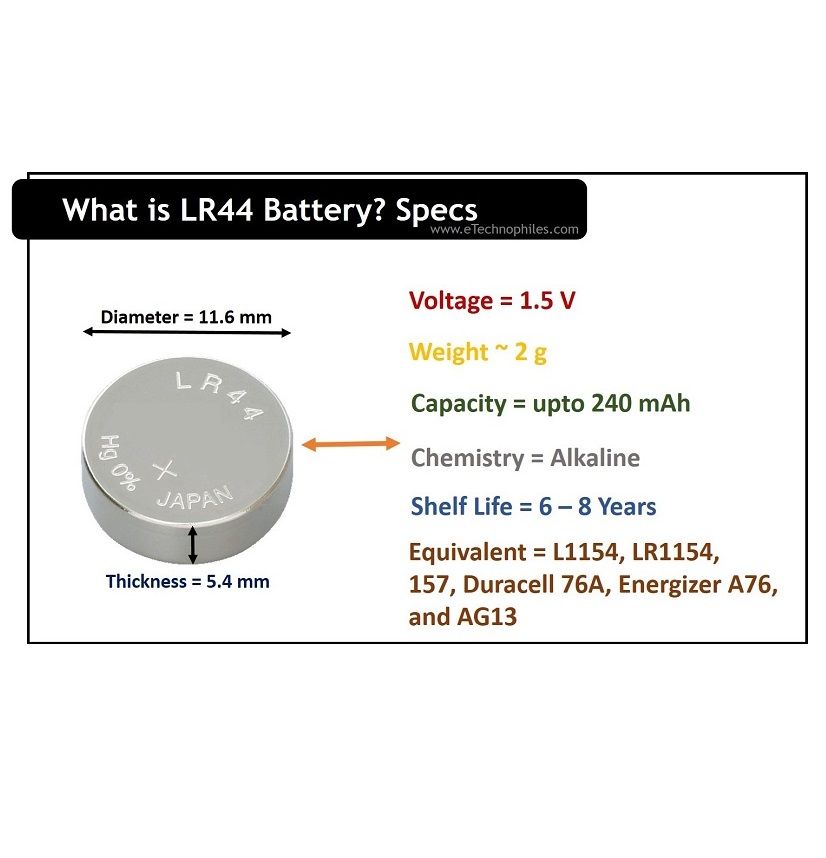 LR44 AG13 Silver Oxide Button Battery 1.5V X 6
