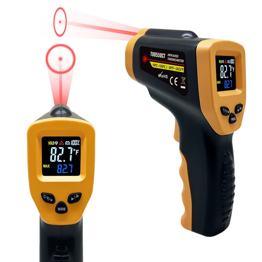 Contactless Infrared Industrial Digital Laser Lazer Thermometer Gun Food Temperature (-50-550°C) TU8550