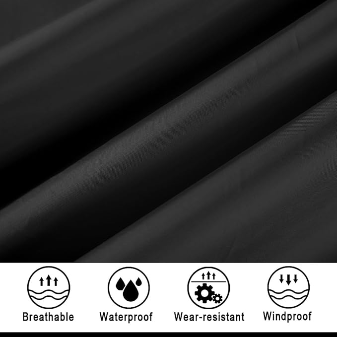 Hooded Rain Poncho for Adult, Waterproof Lightweight Raincoat for Hiking Camping