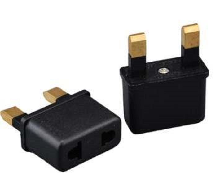 Universal Travel Europe US USA To UK Power Adapter Converter Outlet Wall Plug Socket Portable 2 Round Socket Input Pin