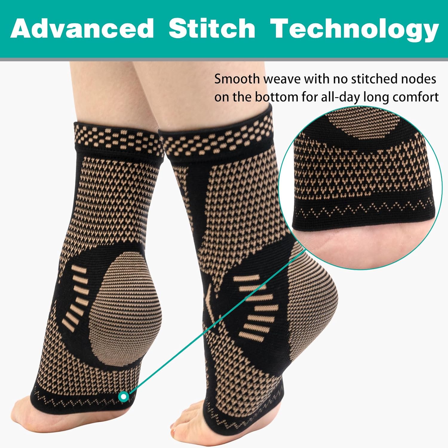 Ankle Brace Plantar Fasciitis Relief Sleeve Compression Support Sprain Protector Achilles