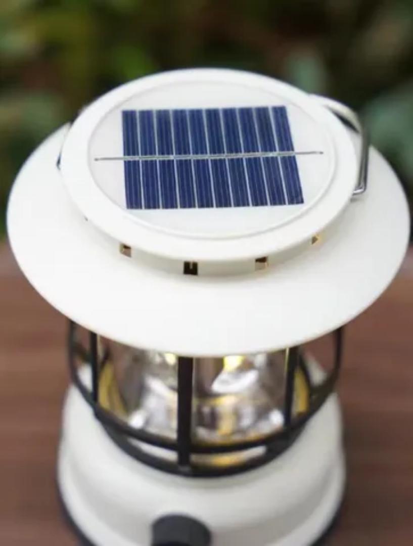 Solar Camping Lanterns, Hand Crank Flashlight, USB Rechargeable LED Lanterns