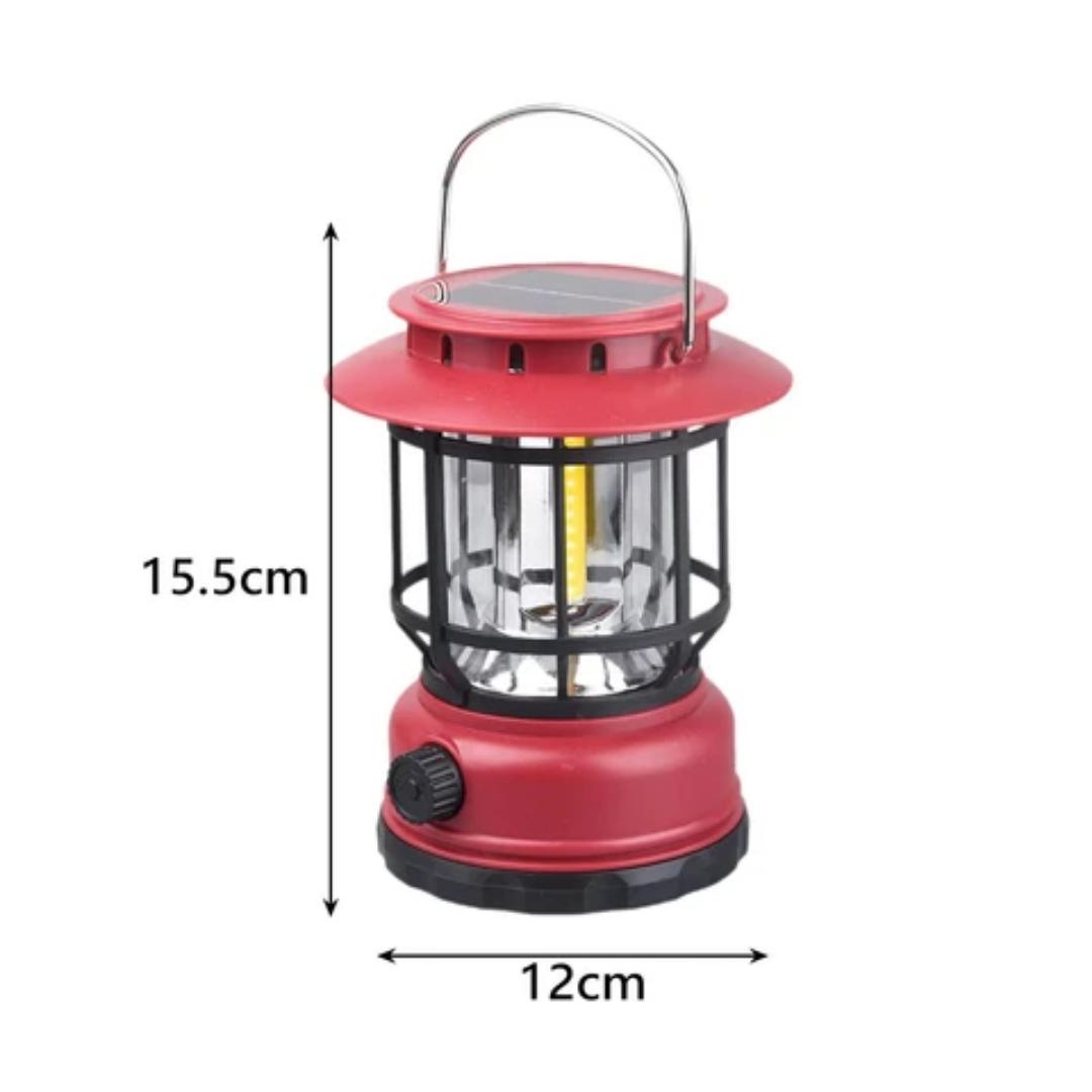 Solar Camping Lanterns, Hand Crank Flashlight, USB Rechargeable LED Lanterns