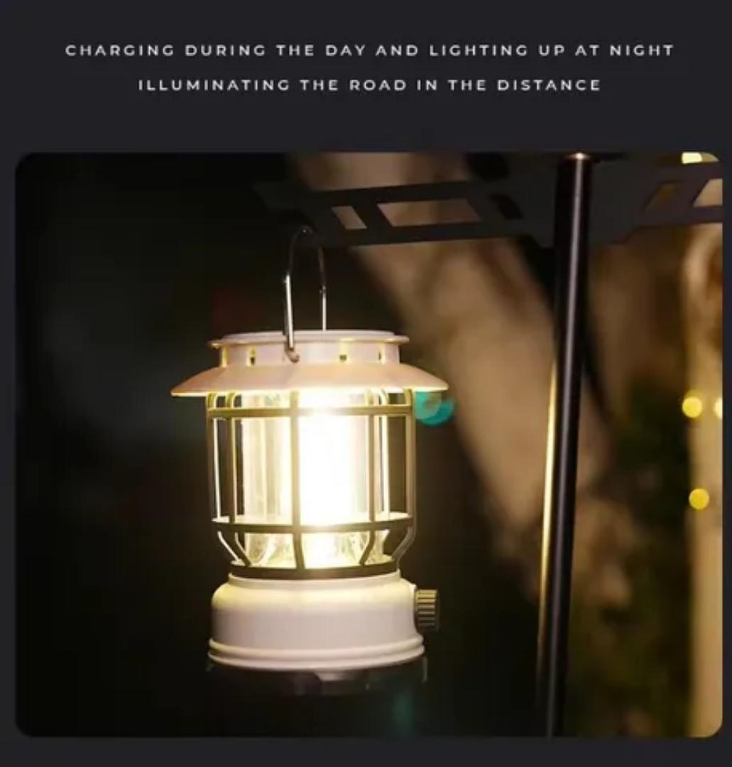 Solar Camping Lanterns, Hand Crank Flashlight, USB Rechargeable LED Lanterns