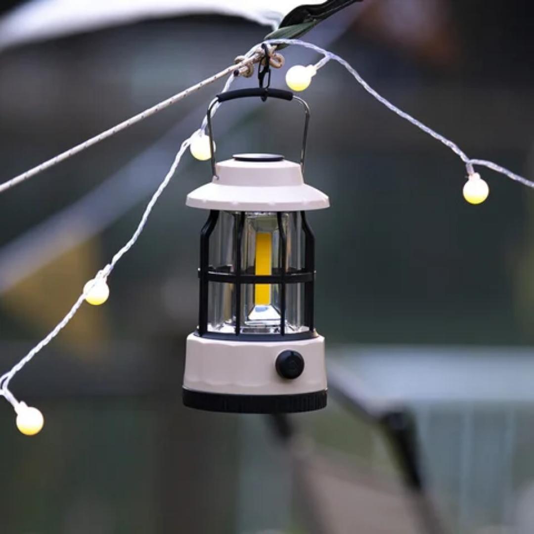 Solar Camping Lanterns, Hand Crank Flashlight, USB Rechargeable LED Lanterns