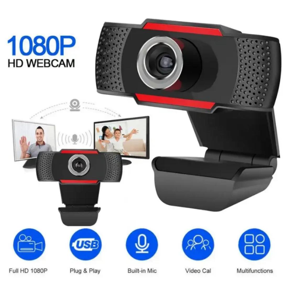 Webcam for PC with Microphone - 1080P FHD Webcam , Plug and Play USB Web Camera for Desktop & Laptop Conference