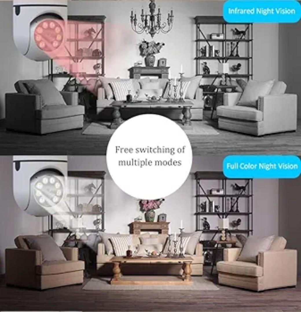 WiFi Smart Bulb Camera 360
360 Camera,
Full HD 1080P Light Bulb Camera,
2.4GHz WiFi Camera
plus free 32G SD Card