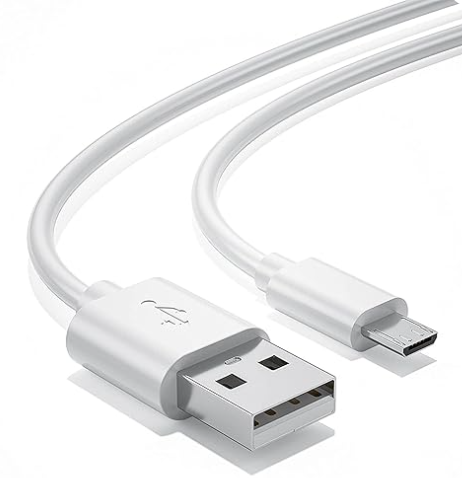 Micro Usb Cable For Samsung Galaxy W Original Data Cable Fast Charging Cable Sync Cable Quick Charge Cable Speed Upto 3.4Amp High Speed Fast V8 Cable with 1.2m Long Cable - (White, BRT.E3)