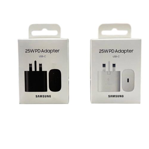 Samsung 25W Type C to C SUPER PD Fast Charging Wall ADAPTER (Head Only)  - WHITE or BLACK