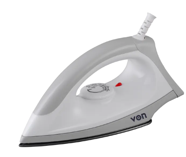 VON Brand new  VSID12BTY Dry Iron - 1300W Non-stick soleplate Ergonomic steam and spray buttons iron box
