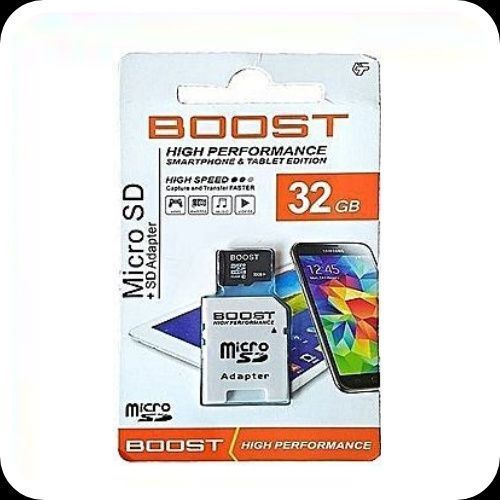 Boost Memory cards High-quality & High speed 128GB,  64GB,  32GB,  16GB,  8GB,  4GB and 2GB (Choose Your Storage Size)