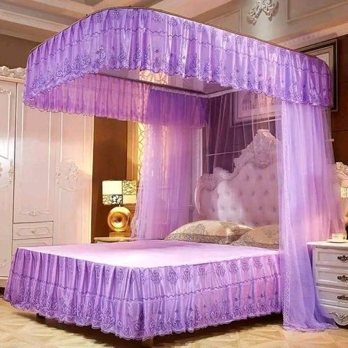 two stand Mosquito Net With Sliding Rails