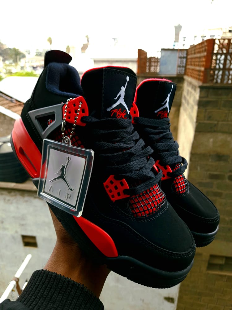 Authentic Air Jordan 4 Black Cat Sneakers Original & Best Quality Men's Shoes