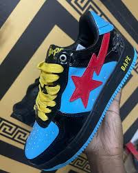 New arrival⚡ Quality BAPESTAR 💯💥 high Cut breathable Unisex Bape star 🌟 sneaker shoes 🔥🔥