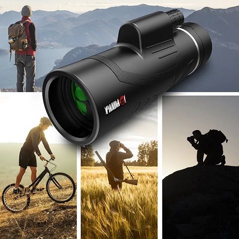 80x100 HD ZOOM Powerful Monocular Telescope Portable Binoculars Long Range Telescope Hunting Camping With Tripod Phone Clip