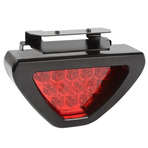 Brake Lights Universal F1 Style DRL Red 12 LED Rear Tail Stop Brake Light Third Brake Stop Safety Lamp Light Car LED Signal Lamp