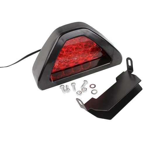 Brake Lights Universal F1 Style DRL Red 12 LED Rear Tail Stop Brake Light Third Brake Stop Safety Lamp Light Car LED Signal Lamp