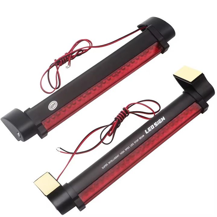Led Third Brake Light High Mount Stop Light Tail Light Bar Warning Lamp For Car Truck RV Trailer 24SMD DC 12V Red