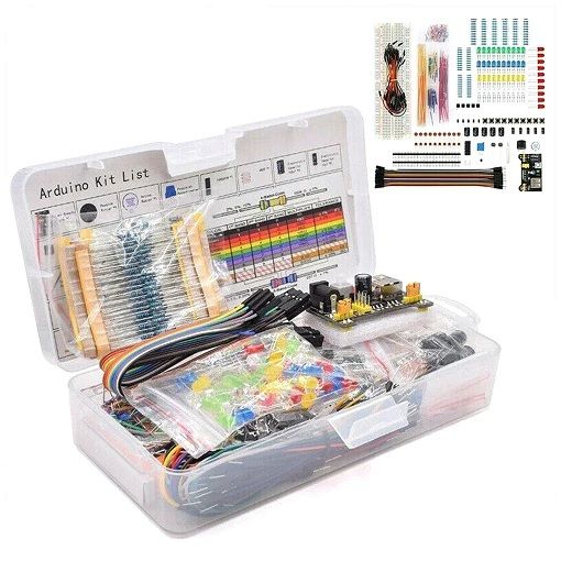 Arduinos UNO R3 Component Pack DIY Project Starter Electronic Kit With 830 Tie-points Breadboard With Box