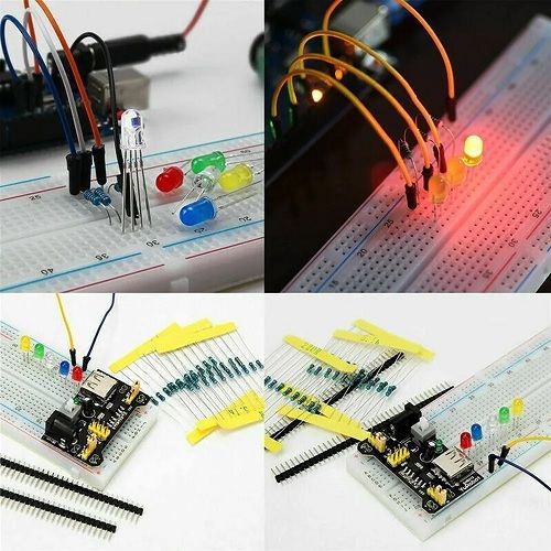 Arduinos UNO R3 Component Pack DIY Project Starter Electronic Kit With 830 Tie-points Breadboard With Box