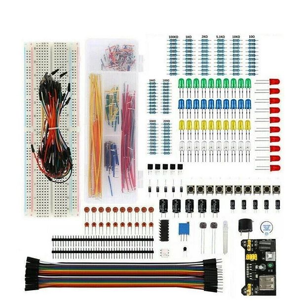 Arduinos UNO R3 Component Pack DIY Project Starter Electronic Kit With 830 Tie-points Breadboard With Box