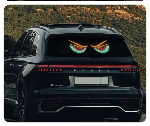 Devil Eyes Light Car Windshield Dynamic LED Matrix Panel Screen Light for Car Truck Window Decor Lighting