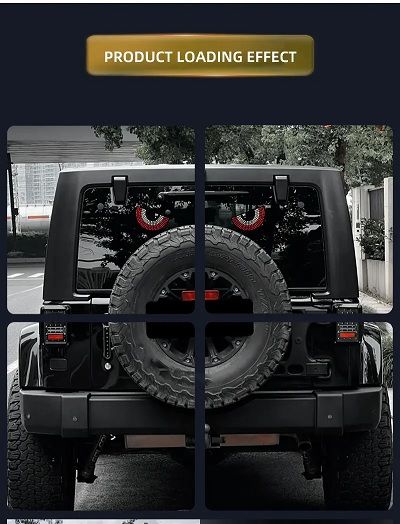 Devil Eyes Light Car Windshield Dynamic LED Matrix Panel Screen Light for Car Truck Window Decor Lighting
