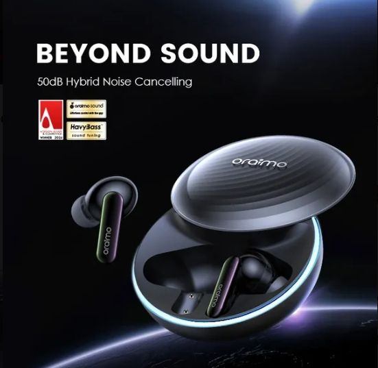 oraimo SpaceBuds Hybrid ANC True Wireless Earbuds Customized Voice Prompt