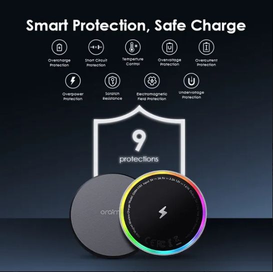 oraimo PowerDock 15W Magnetic Wireless Charging Pad