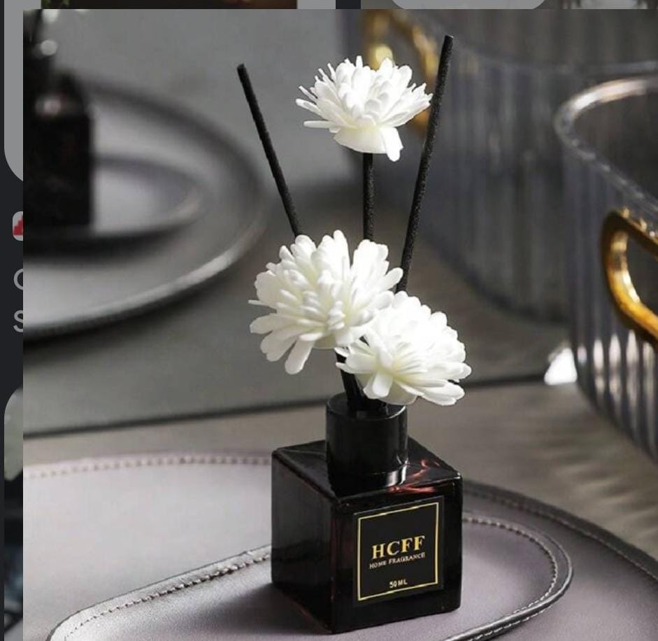 Aromatherapy reed diffuser with a 50ml Fragrance Aromatherapy Glass Bottle Reed Diffuser Scent