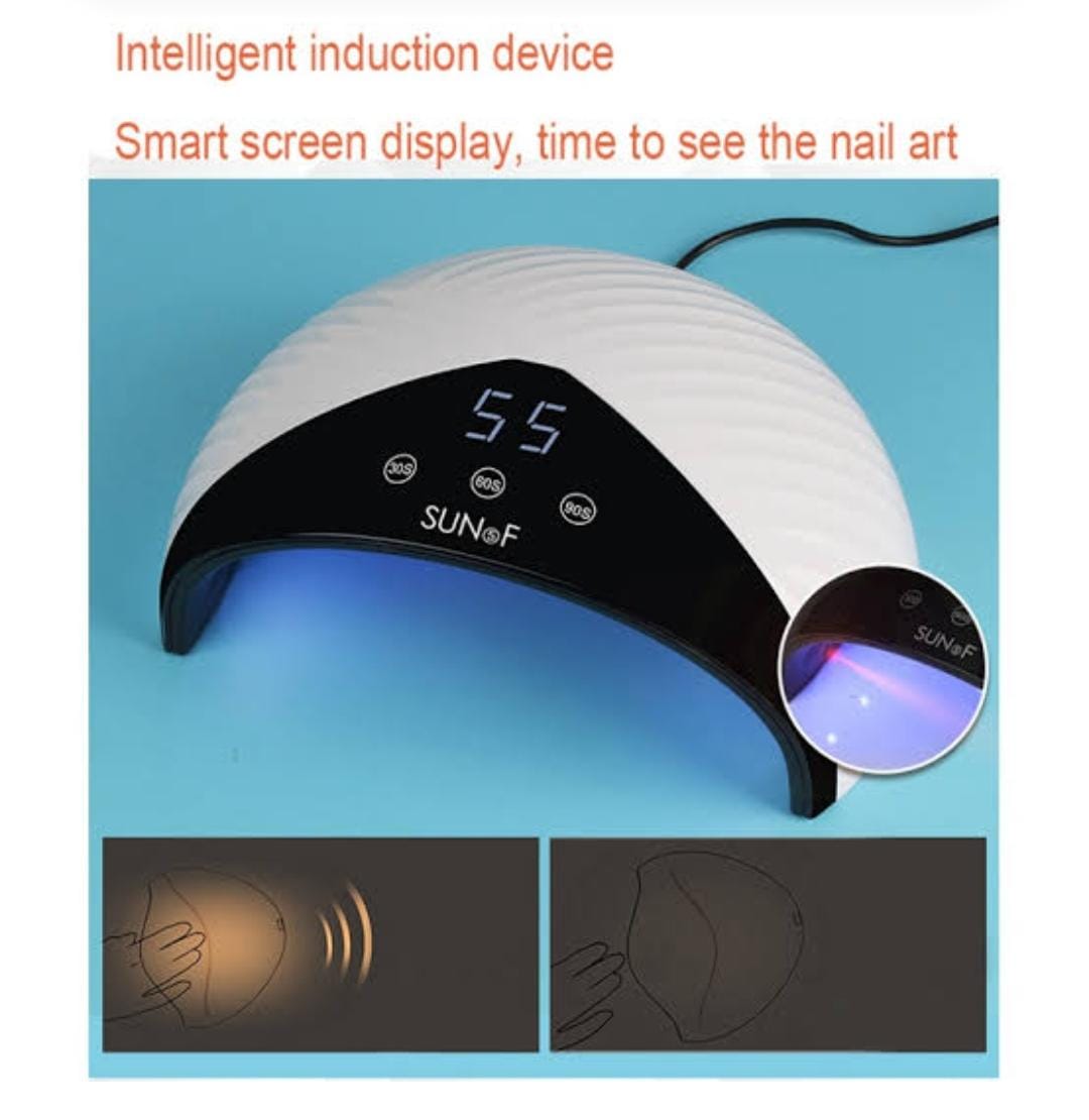 3 TIME SETTINGS SUN5F AUTOMATIC SENSING NAIL DRYING LED UV LAMP KIT UV LED NAIL DRYER MINI LAMP PORTABLE CURING LIGHT FOR GEL NAIL POLISH,(WHITE