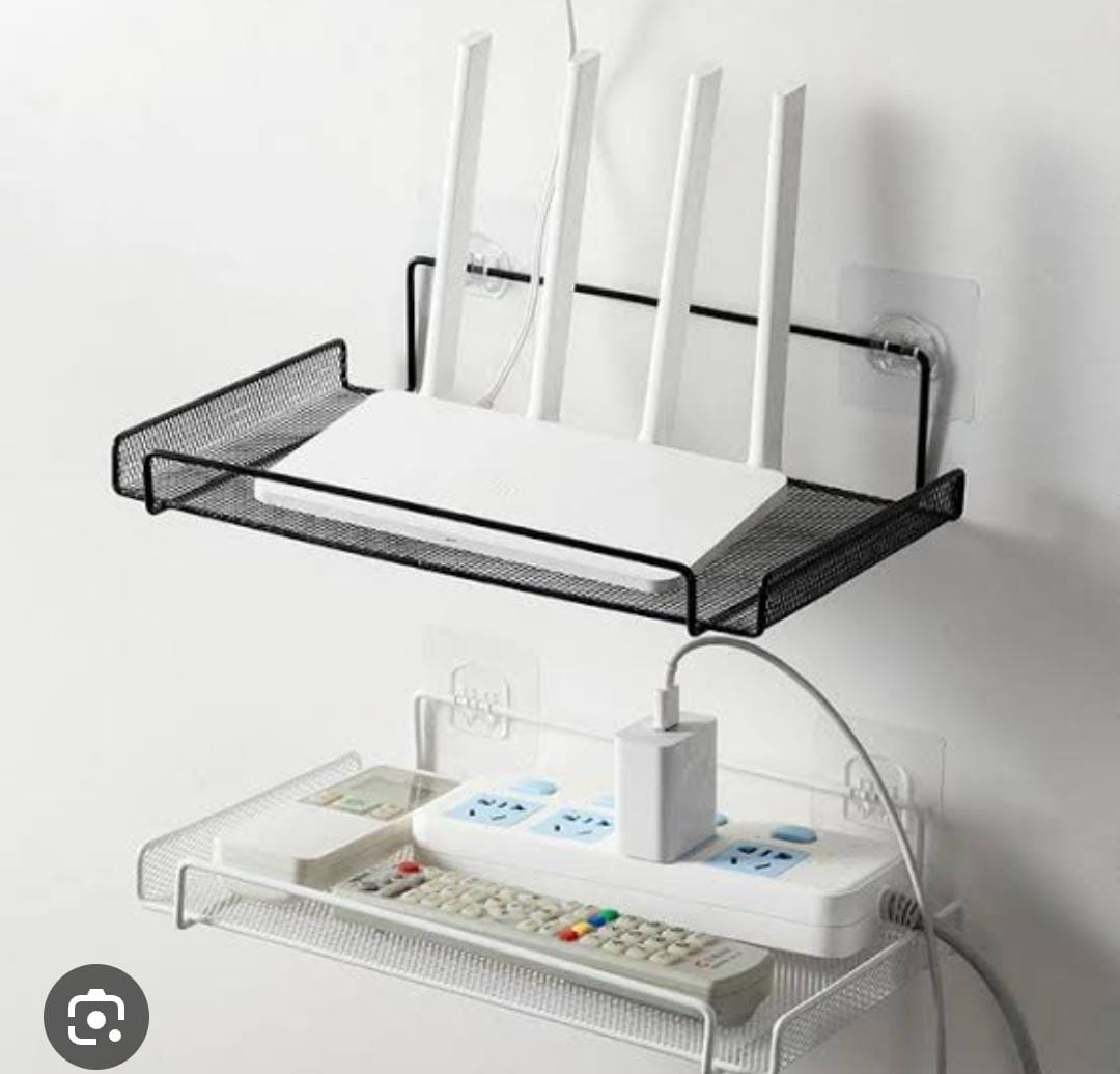 STORE SET TOP BOX STAND | WIFI ROUTER HOLDER WOODEN WALL SHELVES | SETUP BOX STAND FOR HOME | WALL MOUNT STYLISH WIFI ROUTER HOLDER TV CABINET LIVING ROOM FURNITURE